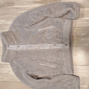 Steve Madden Gray Sherpa Jacket Size Medium